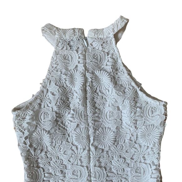 White Lace Lulus Dress Size Medium - Picture 4 of 9